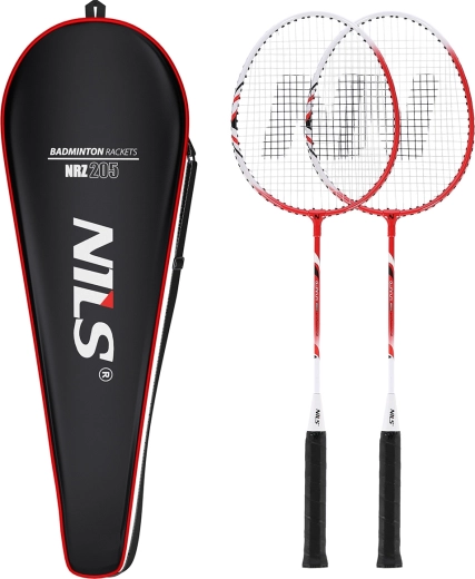 Badmintoni komplekt Nils algajatele (2 reketit + ümbris)