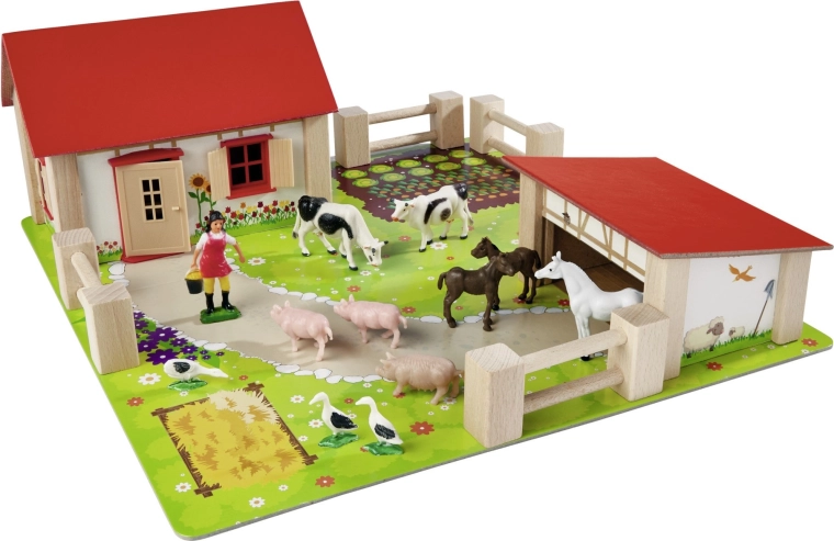 Stabiilsed puitehitised punase katusega