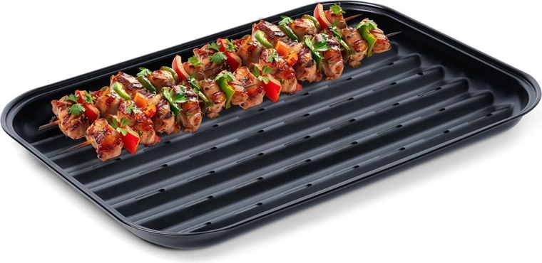 Terasest perforatsiooniga grillimispann 34,5 × 24 cm