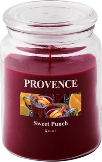Lõhnaküünal klaasis PROVENCE magus punš 95 tundi