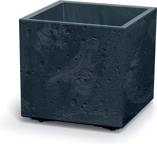 Lillepott Sierra Square betoonefektiga 38,5 × 38,5 cm antratsiit