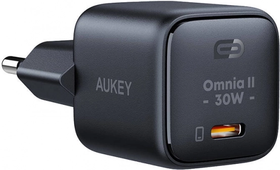 Aukey Omnia II Mini USB‑C laadija 30 W Power Deliveryga