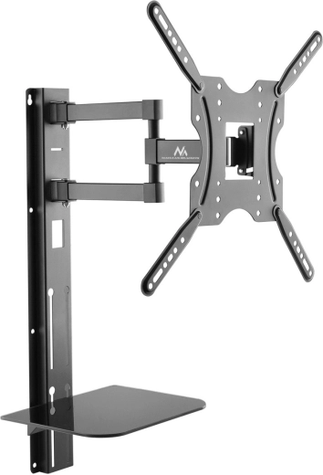 Seinakinnitus telerile 32–55" riiuliga, VESA 400×400, 30 kg – MACLEAN