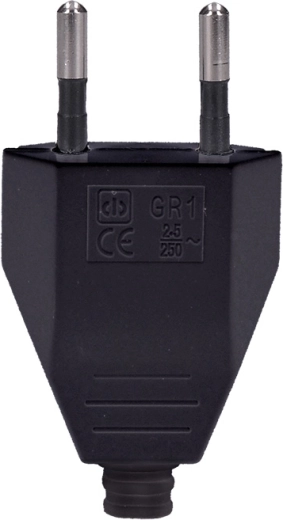 Solight lame euro pistik tüüp C, sirge, IP20, must – 1 tk