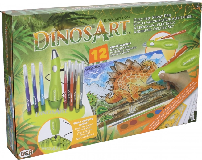 DinosArt airbrush-värvimise komplekt