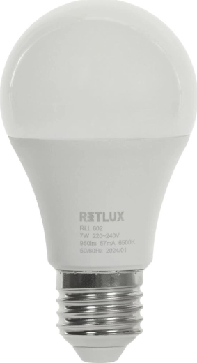 RETLUX LED-pirn A60 E27 7 W päevavalgusvalge