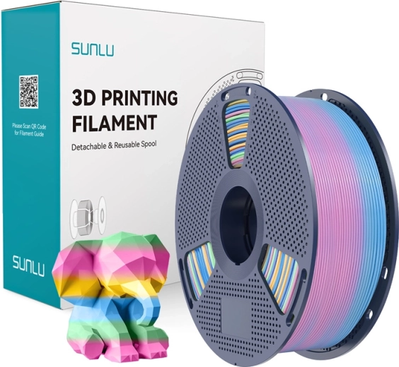 Sunlu PLA vikerkaarevärviline mitmevärviline filament