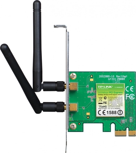 Traadita WiFi N300 PCI-E kaart kahe antenniga
