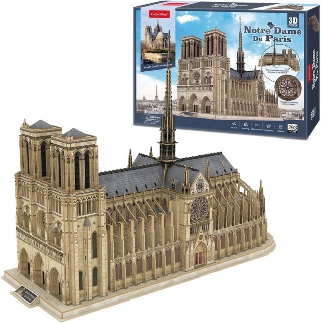3D pusle Notre-Dame’i katedraal CubicFunilt