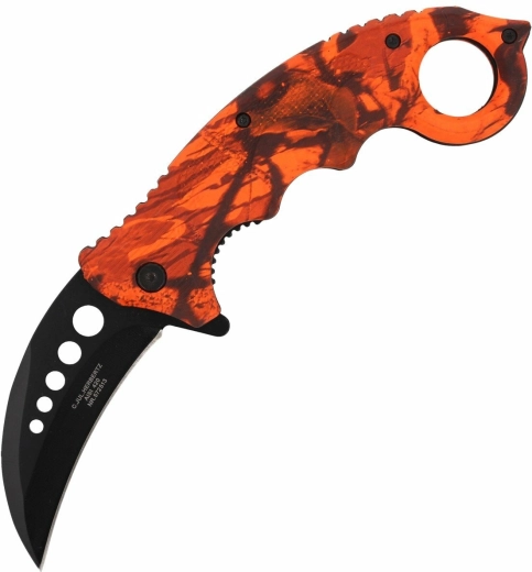 Taskunuga karambiit Herbertz CJH Camo Rot, 7,3 cm