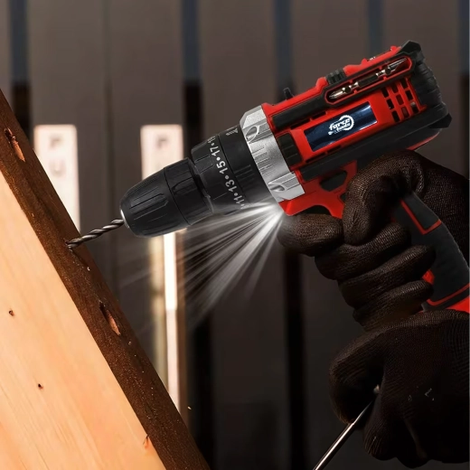 LED lighting and ergonomic handle