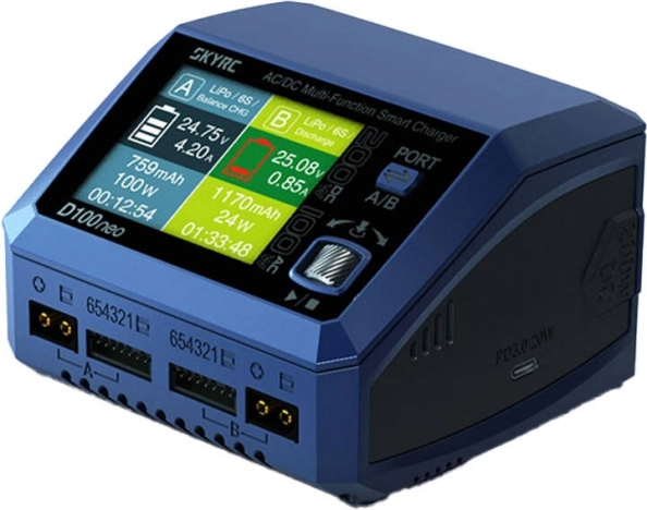SKYRC D100neo duaalne nutilaadija 200 W