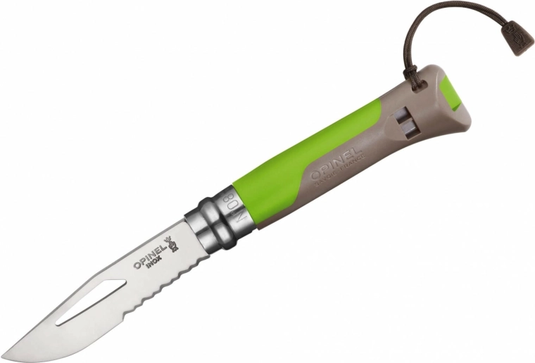 Opinel N°08 Outdoor Inox roheline taskunuga 8,5 cm vilega