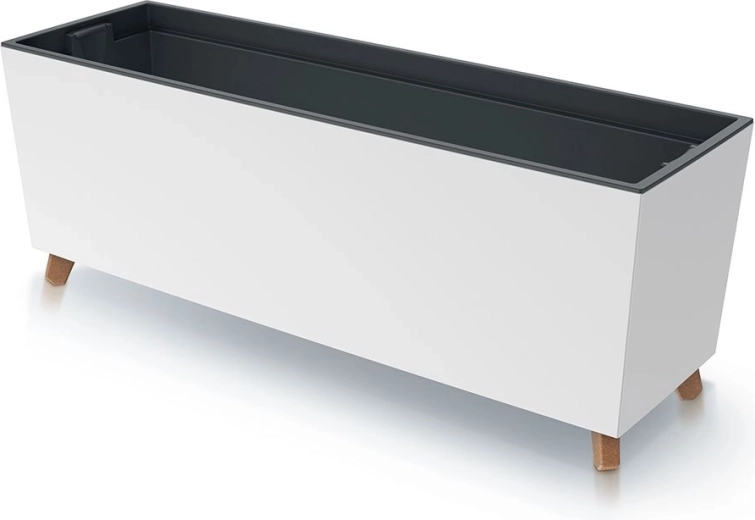 Valge 77 cm sisuga lillekast URBI CASE N