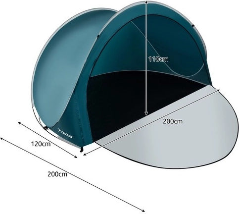 Pop-up design: sets up in an instant