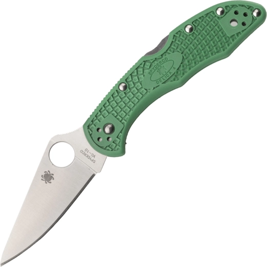 Spyderco Delica 4 Lightweight flat ground roheline volditav nuga