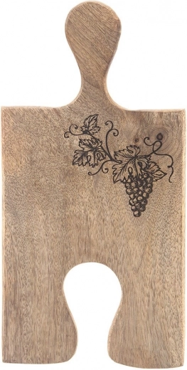 Mangopuidust serveerimis- ja lõikelaud 29,5 × 15 cm, puslekujuline
