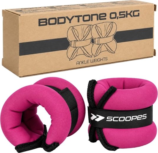 BodyTone randmeraskused 0,5 kg roosad (2× 0,5 kg)