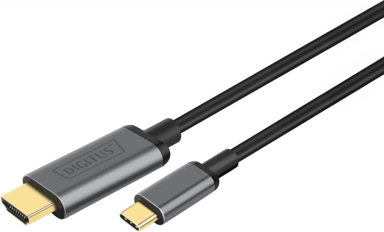 Adapterkaabel HDMI 4K 30Hz → USB Type-C 3.1 must 1,8 m