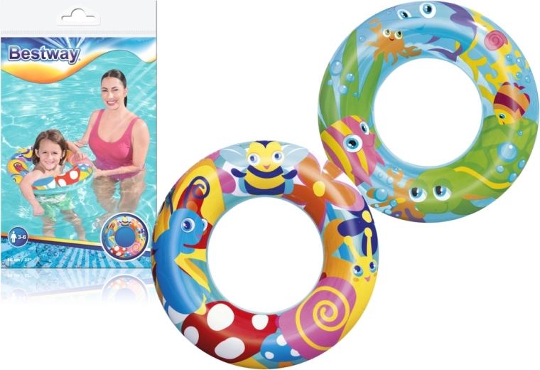 Täispuhutav ujumisrõngas lastele 56 cm BESTWAY ookean 3–6 a