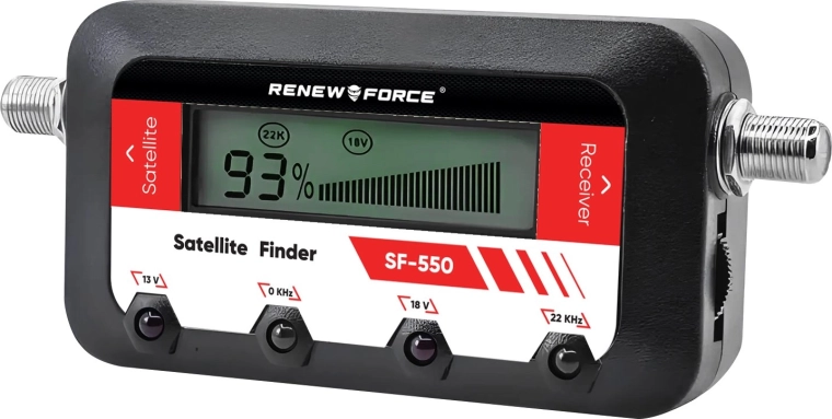 Digitaalne satelliidisignaali mõõtja Renew Force SF-550