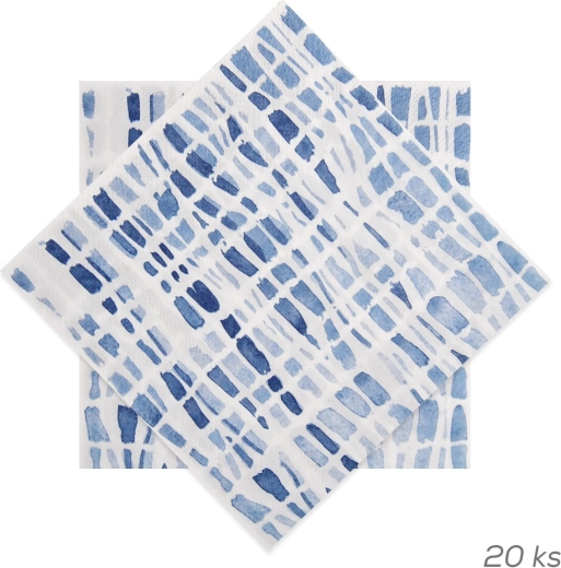 Paberist salvrätikud triipude motiiviga 33 × 33 cm, 20 tk