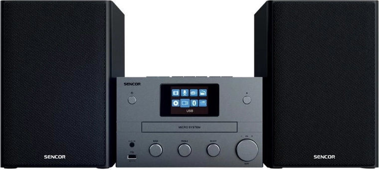 Sencori mikrosüsteem Wi-Fi, DAB+ ja CD-ga