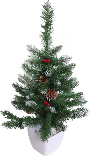 Artificial Christmas pine in a pot with a snow-covered effect 60 cm
