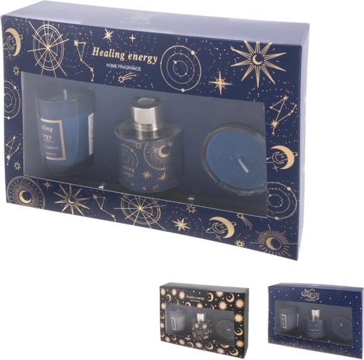 Kinkekomplekt difuuser ja küünal Moon (3 varianti)