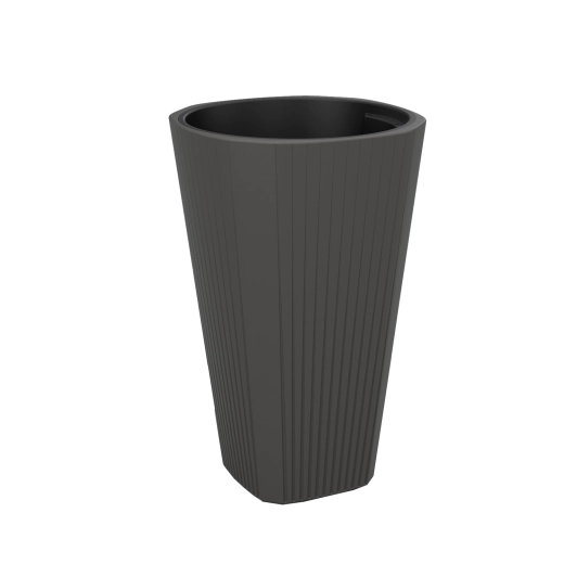 MUZA lillepott sisuga 39 cm antratsiit