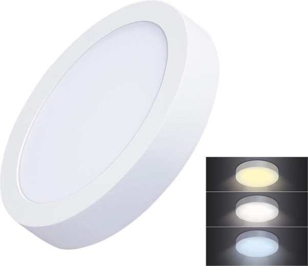 Solight LED mini-pindpaigaldatav ümmargune CCT-paneel 12 W 900 lm