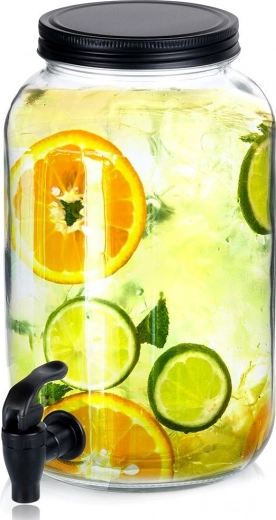 Klaasist joogidosaator kraaniga 3,2 l
