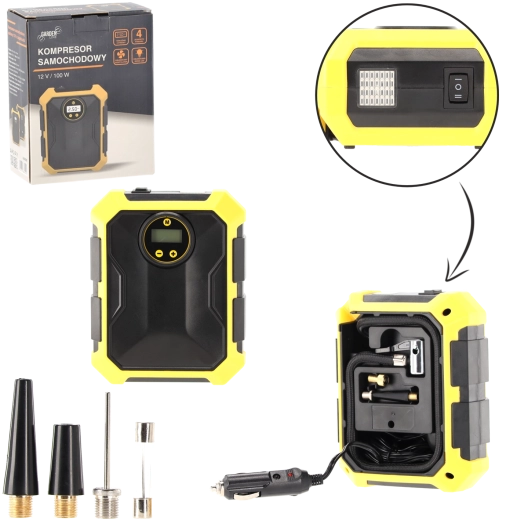 Autokompressor 12V 100W digitaalse ekraani ja LED-valgustiga