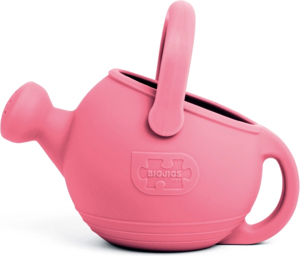 Bigjigs Toys silikoonist laste kastekann – korallroosa