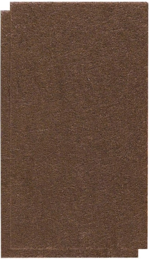 Iseliimuvad vildist mööblialused 100 × 60 mm, pruunid (2 tk)