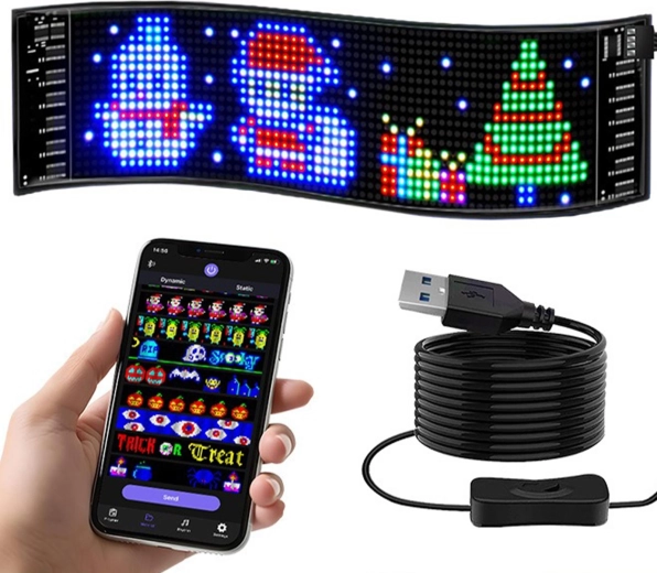 Programmeeritav RGB LED-paneel auto tagaklaasile