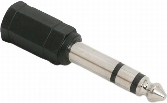 Stereoadapter Jack 3,5 mm pistikust Jack 6,3 mm pistikusse