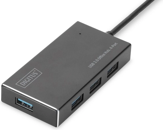 USB 3.0 jaotur 4 pordiga toitega – alumiiniumist