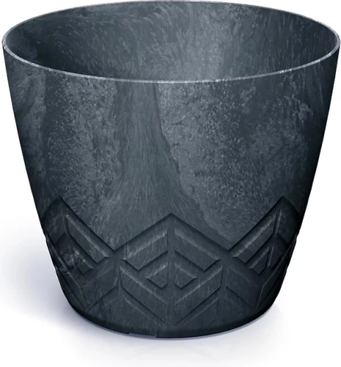 Flower pot with concrete effect, anthracite, diameter 11.9 cm