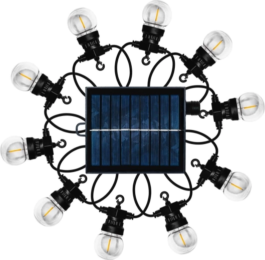 Retluxi päikesepatareiga peokett 10 LED-pirniga