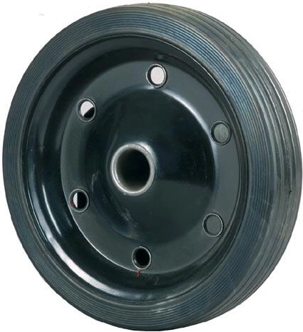 Täiskumm ratas kärukahvlile 250 × 30 mm metallveljega