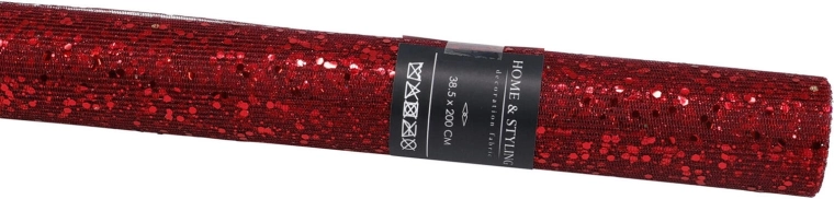 Dekoratiivkangas litritega, bordoopunane 38,5 × 200 cm – 1 tk