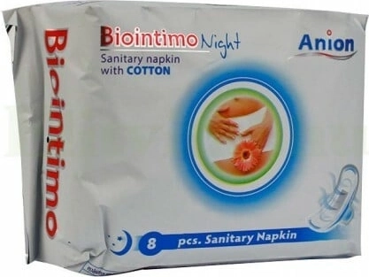 Biointimo Anion öised hügieenisidemed tiibadega 8 tk