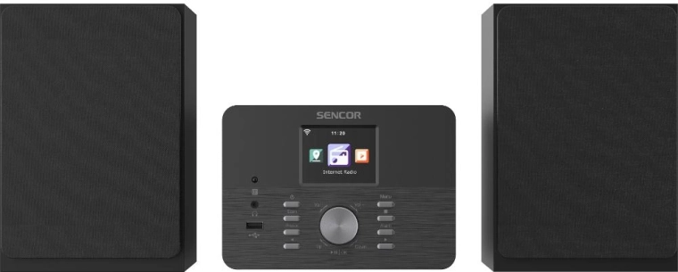 Sencori mikrosüsteem Wi-Fi, DAB+ ja CD-ga
