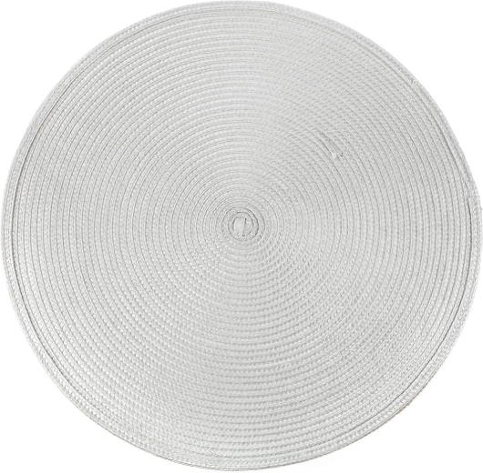 Ümmargune plastikust lauamatt TONDO 38 cm, helehall