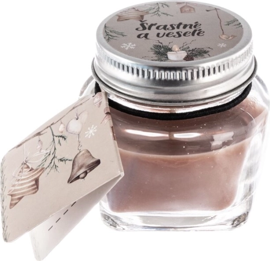 Scented glass candle Happy Holidays