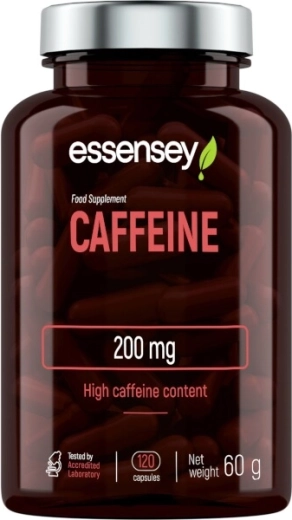 Essensey Caffeine kofeiin 200 mg + greibiekstrakt, 120 kapslit