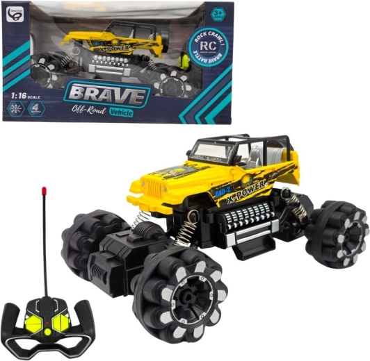 Kaugjuhitav maastikuauto Brave kollane – 1 tk