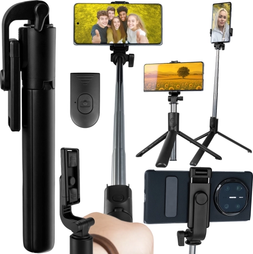 Izoxis Bluetoothi selfie-kepp 2in1 statiivi ja kaugpäästikuga – 1 tk