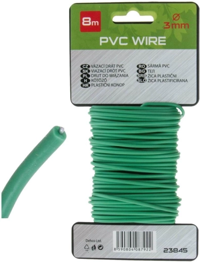 rubber-coated tie wire 5 mm, 4 m, green